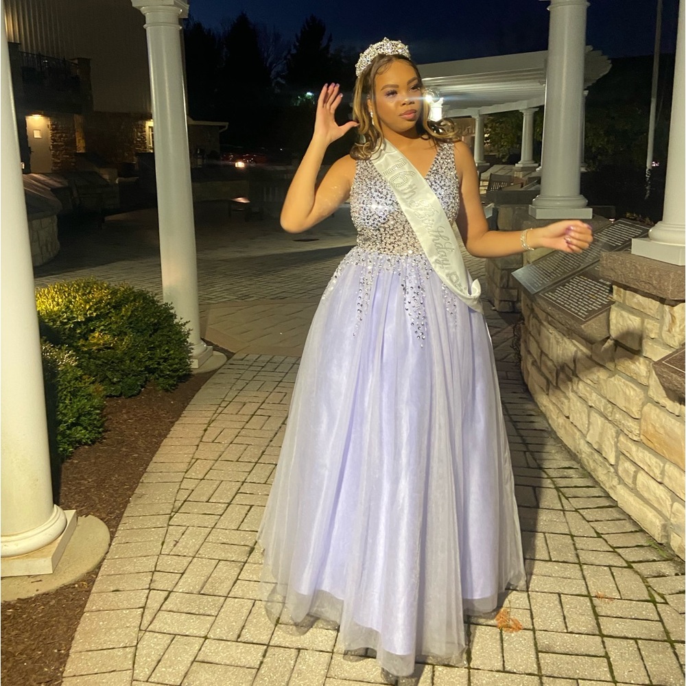 Lilac Party Dress Ball Gown